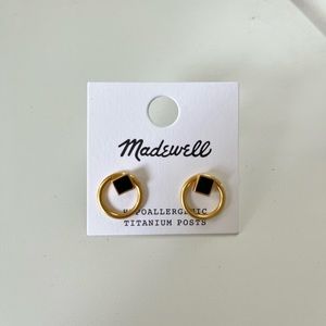 Madewell Front-Back Darkstone Earrings